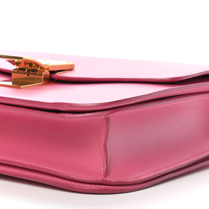 Celine Smooth Calfskin Medium Classic Box Flap Bag Pink 8 of 10