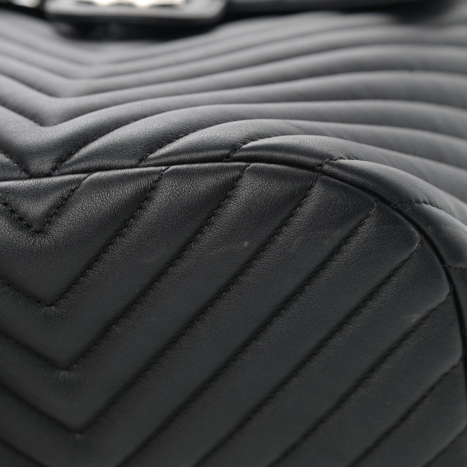 Chanel Calfskin Chevron Quilted Small Urban Spirit Backpack Black 11 of 12