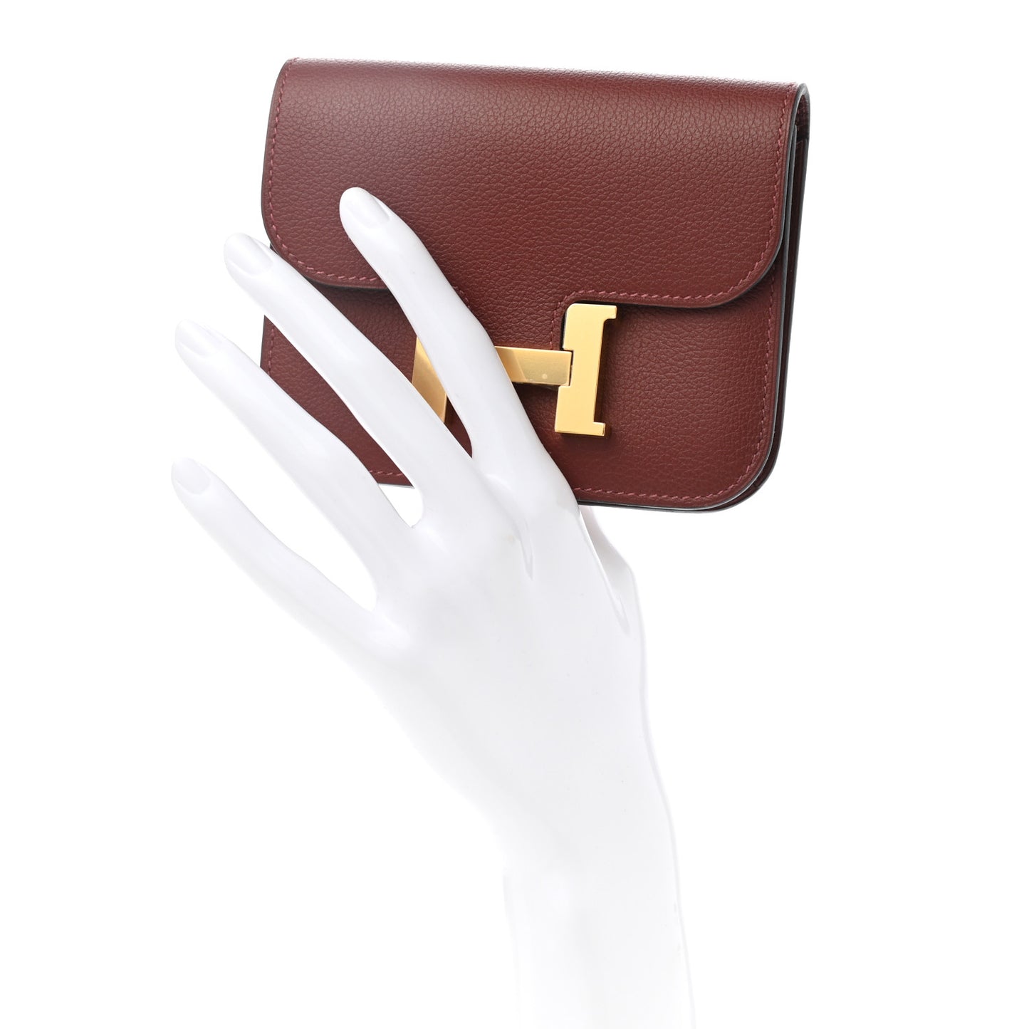 Evercolor Constance Slim Wallet Rouge H
