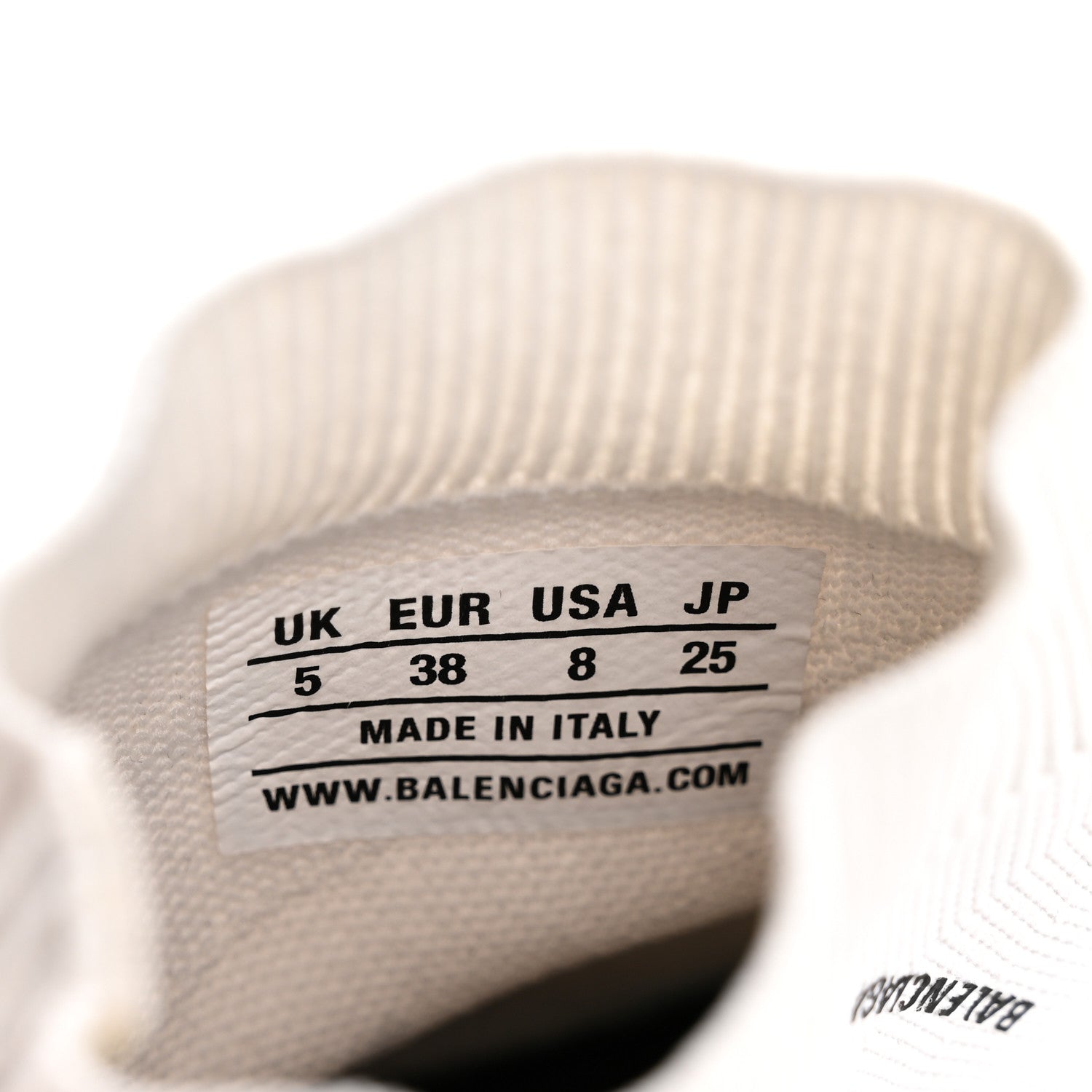 Balenciaga Technical 3D Recycled Knit Allover Logo Womens Speed 2.0 Sneakers 38 White 8 of 8