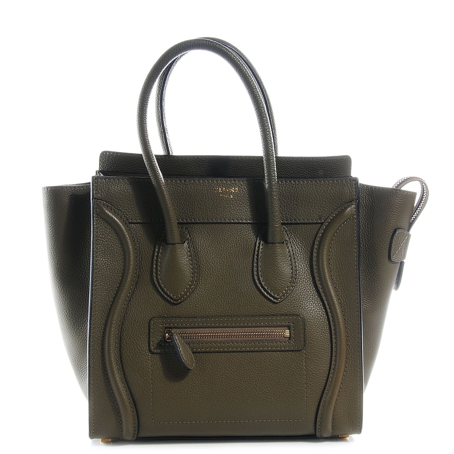 Drummed Leather Micro Luggage Bag Jungle