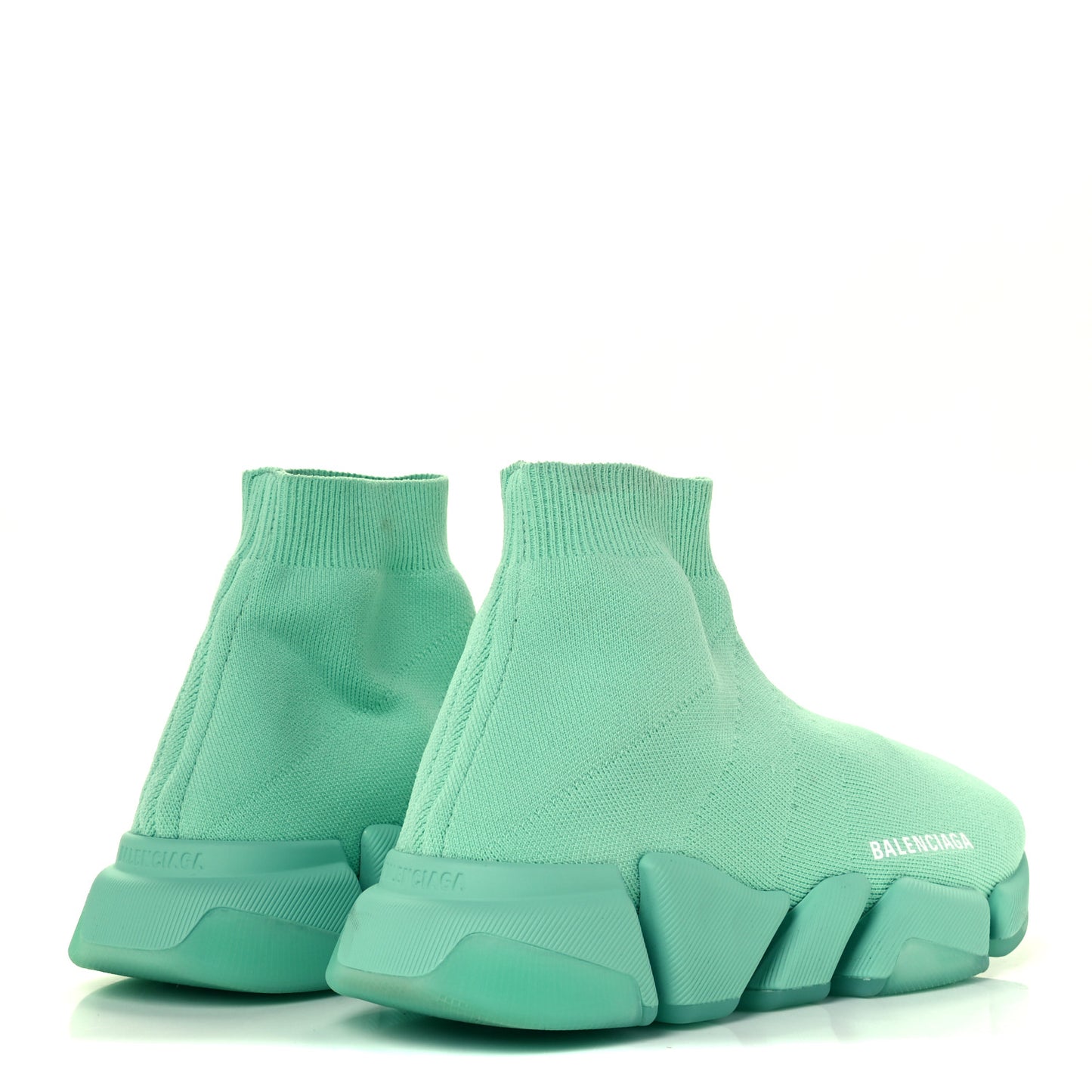 Technical 3D Recycled Knit Womens Speed 2.0 Transparent Sole Sneakers 39 Mint