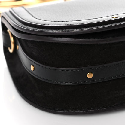 Chloe Calfskin Suede Small Nile Bracelet Bag Black 5 of 11