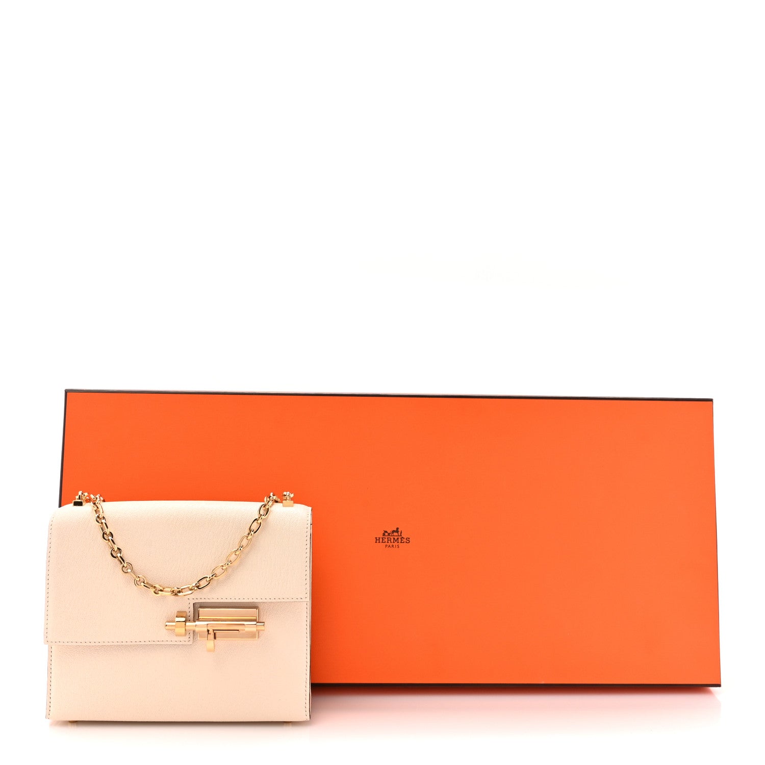 Hermes Chevre Mysore Mini Verrou Chaine Bag Nata 13 of 13