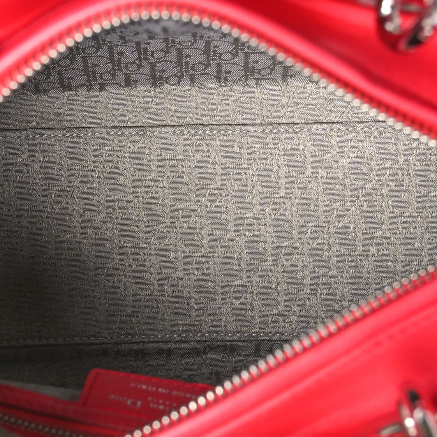 Christian Dior Lambskin Cannage Medium Lady Dior Red 5 of 12