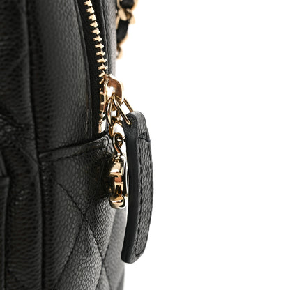 Chanel Caviar Quilted CC Mini Classic Backpack Black 11 of 12