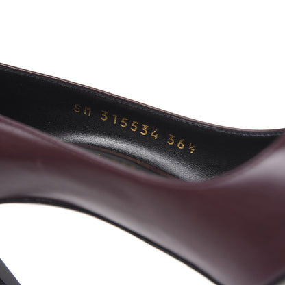 Saint Laurent Calfskin Classic Paris 105 36.5 Bordeaux 7 of 9