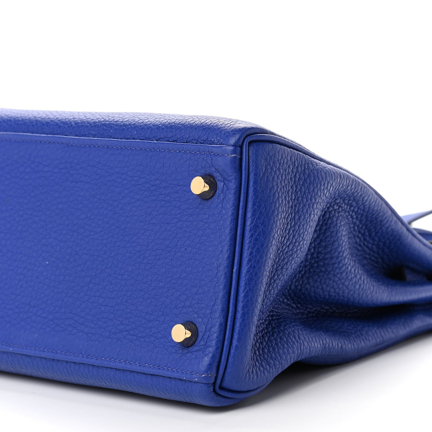 Hermes Taurillon Clemence Kelly Retourne 28 Bleu Electrique 10 of 11