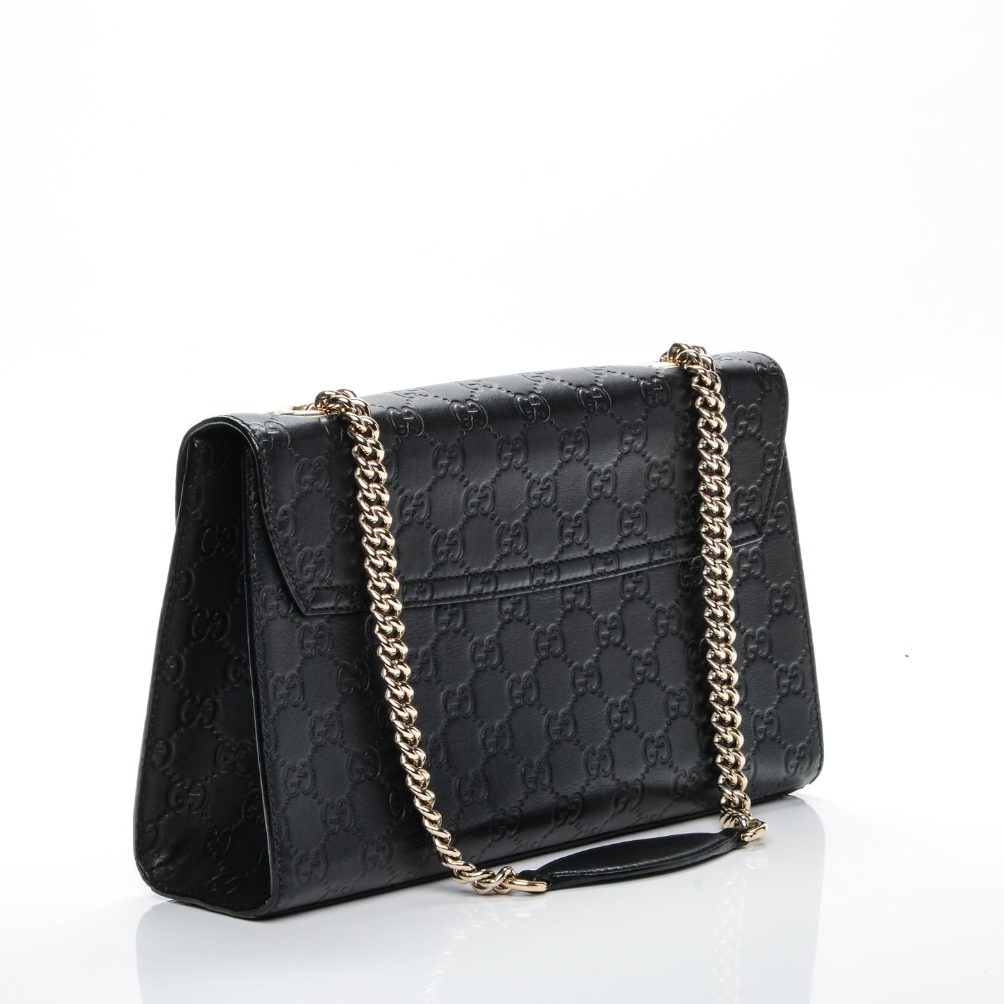 Guccissima Medium Emily Chain Shoulder Bag Black