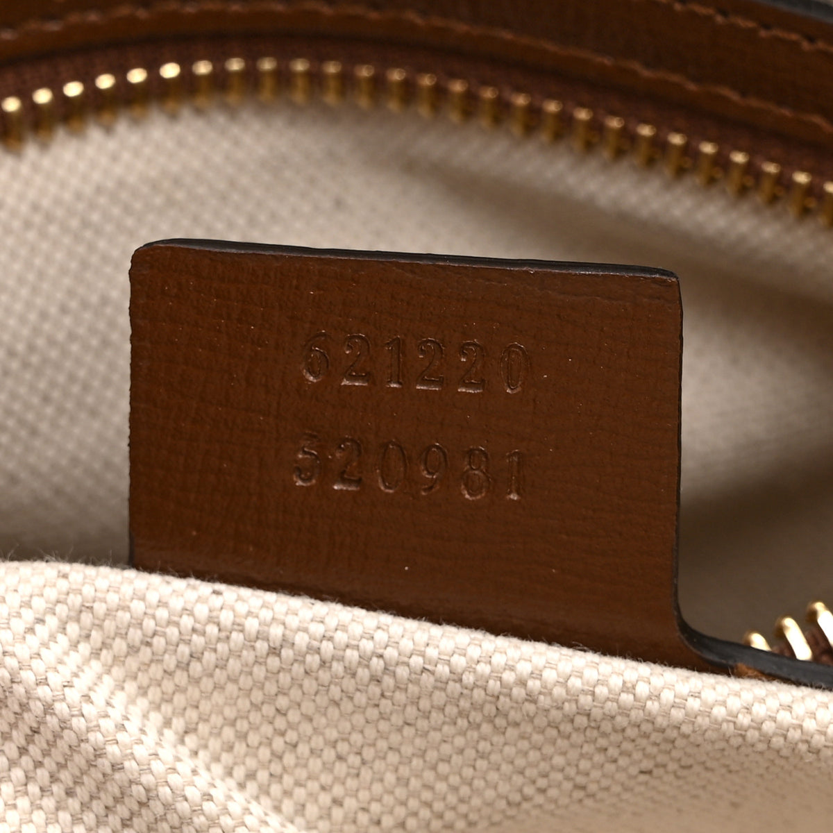 GG Supreme Monogram Azalea Calfskin Small Horsebit 1955 Top Handle Bag Beige Ebony Brown Sugar