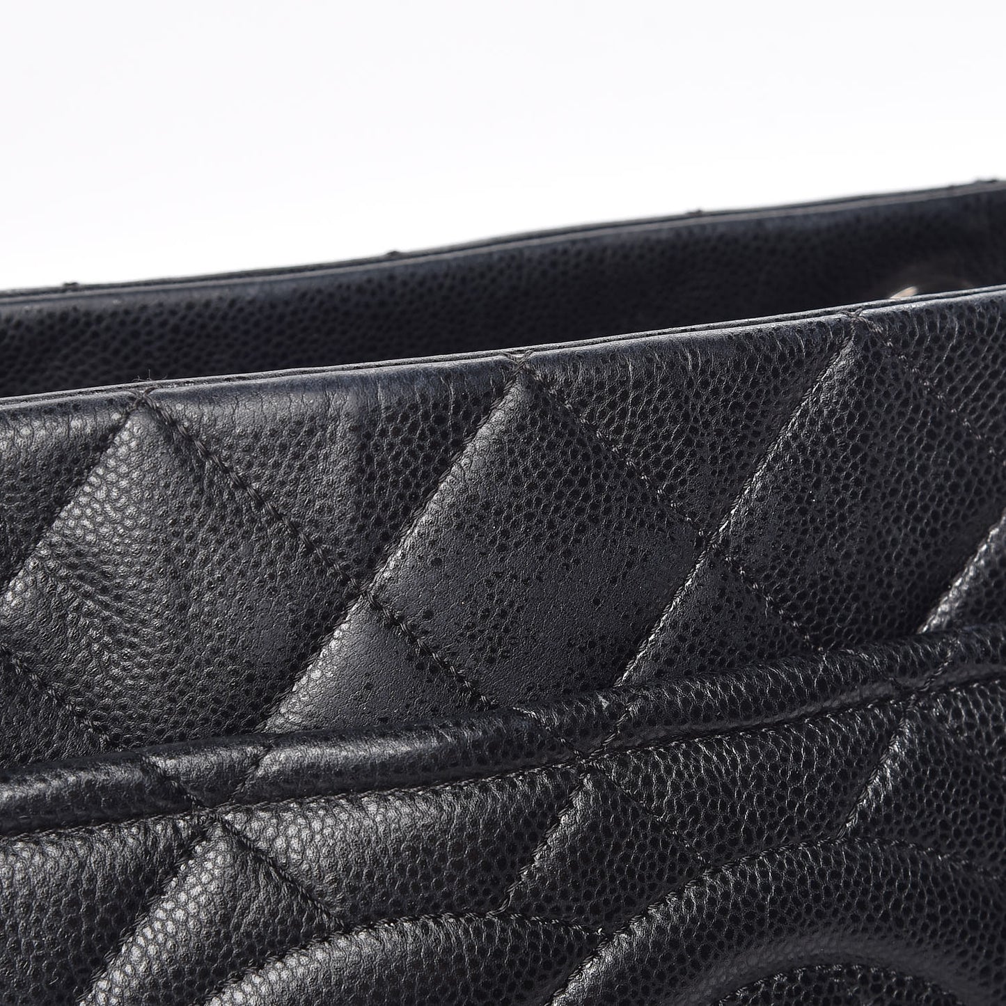 Caviar Quilted Timeless CC Soft Tote Black