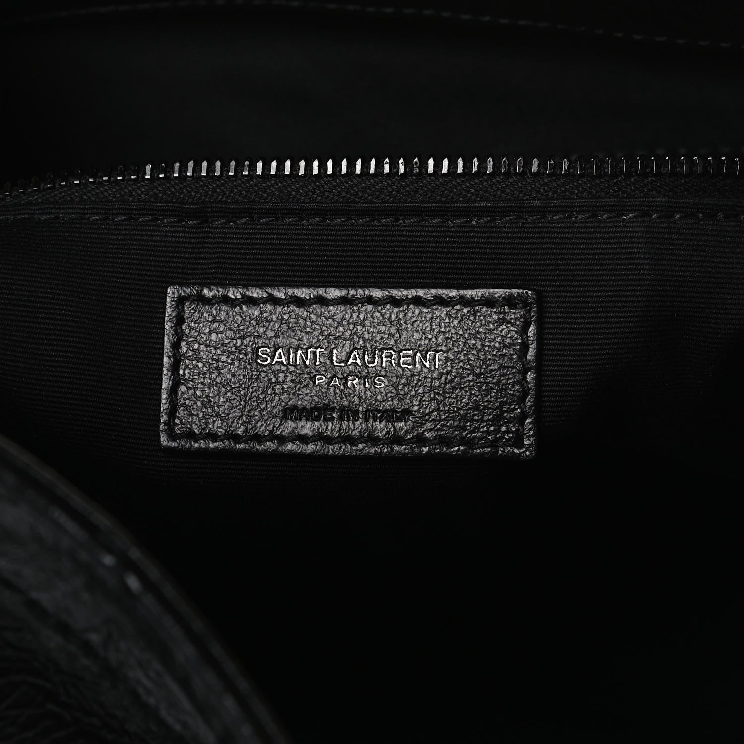 Saint Laurent Crinkled Calfskin Matelasse Monogram Large Niki Shopper Tote Black 6 of 16