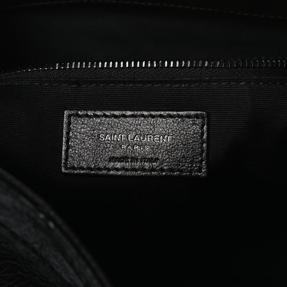 Saint Laurent Crinkled Calfskin Matelasse Monogram Large Niki Shopper Tote Black 6 of 16