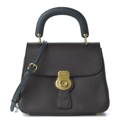 Burberry Trench Calfskin Medium DK88 Top Handle Bag Dark Chocolate 1 of 10