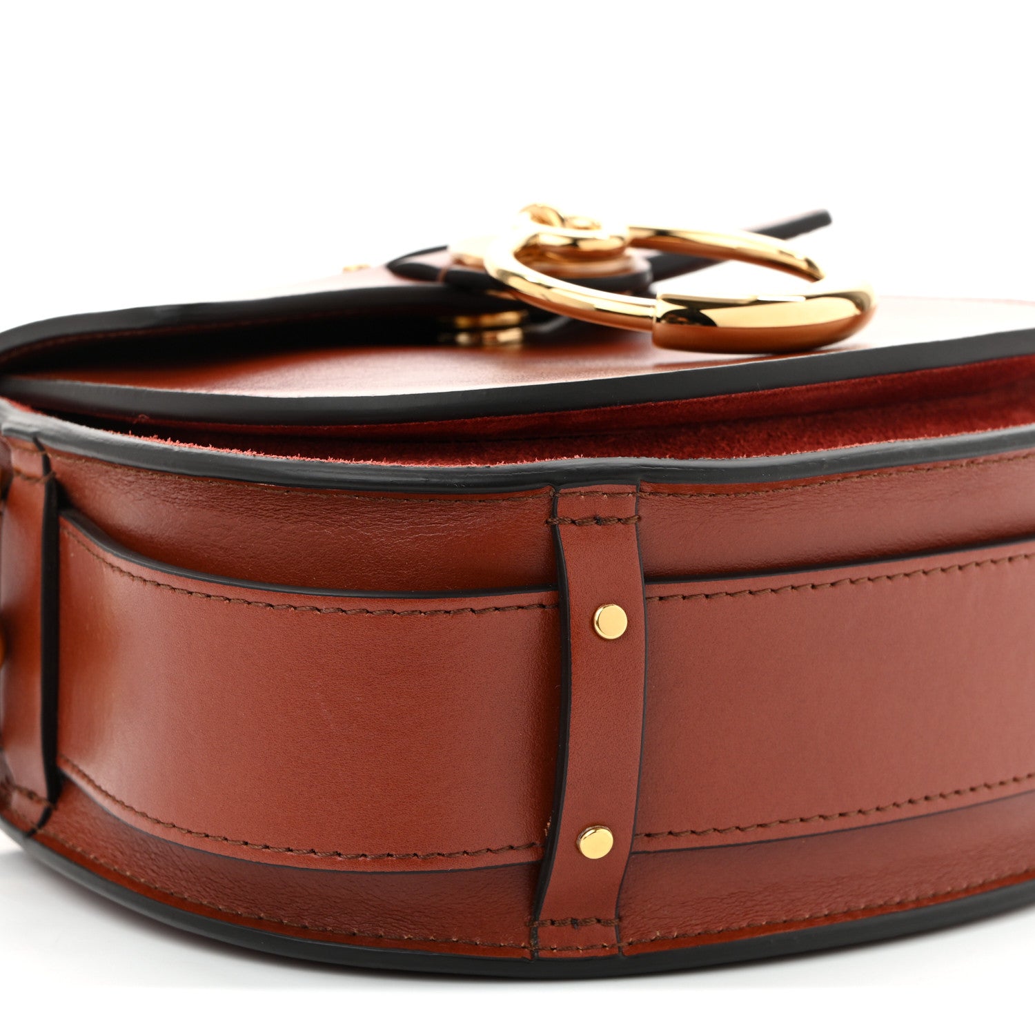 Chloe Calfskin Small Tess Bag Sepia Brown 8 of 9