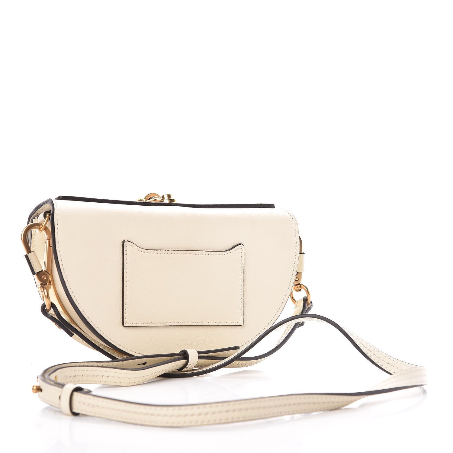 Chloe Calfskin Small Nile Bracelet Minaudiere Bag Off White 3 of 8