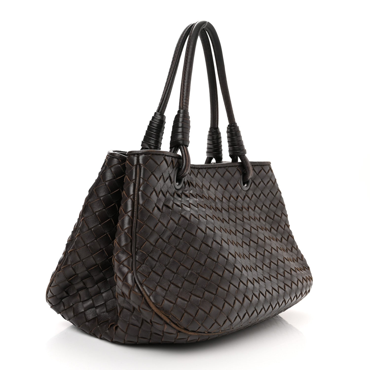 Bottega Veneta Nappa Intrecciato Woven Tote Ebano 3 of 14