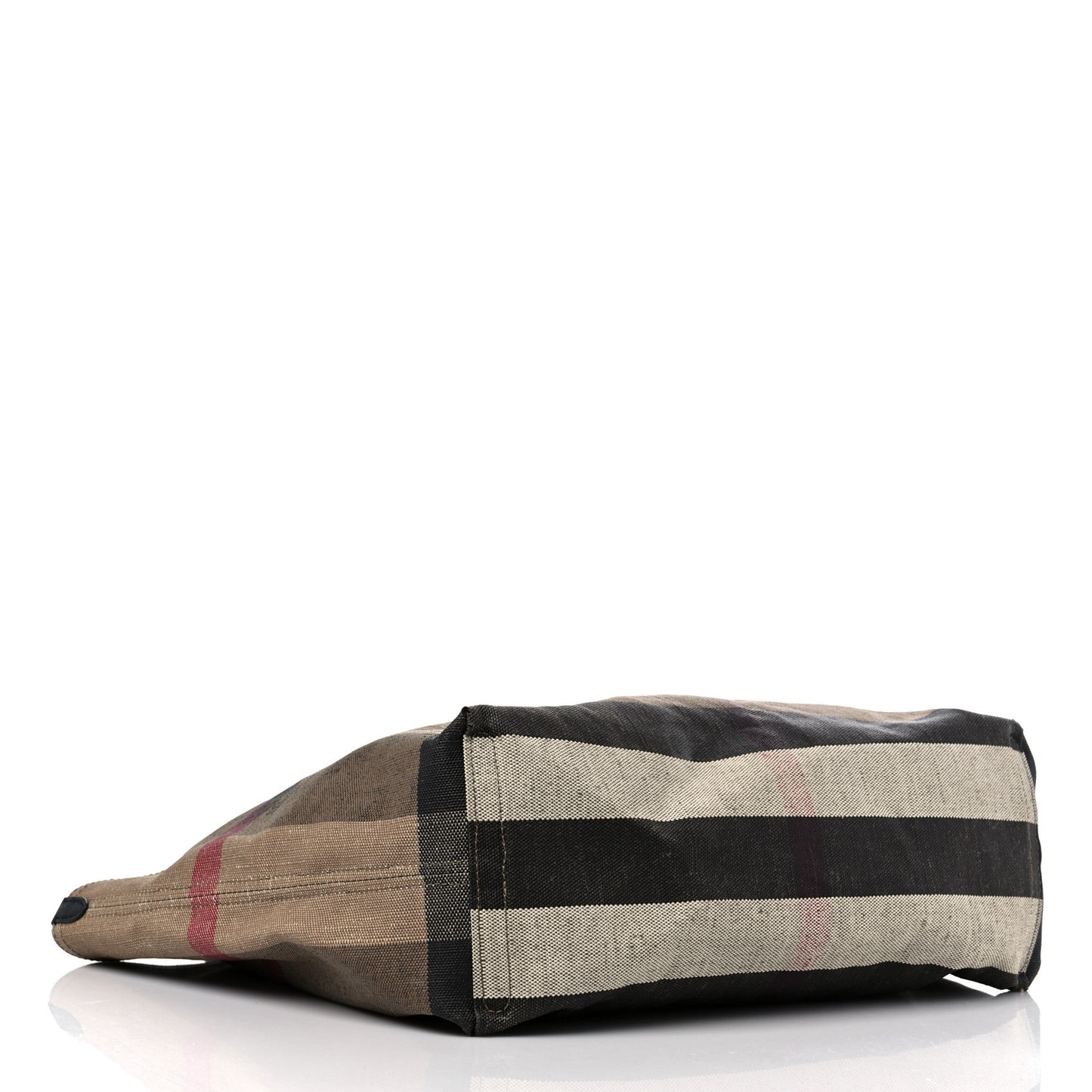 Coated Canvas Mega Check Medium Doodle Tote Black