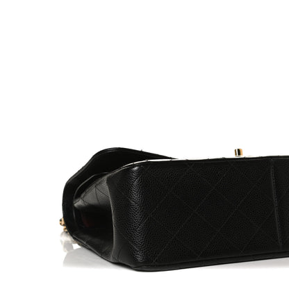 Chanel Caviar Quilted Jumbo Double Flap Black 10 of 17