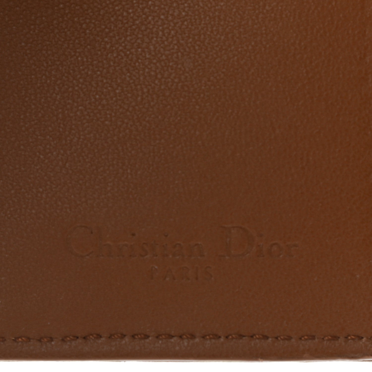 Christian Dior Calfskin Cannage Small Lady Dior Flap Card Holder Golden Saddle 6 of 9