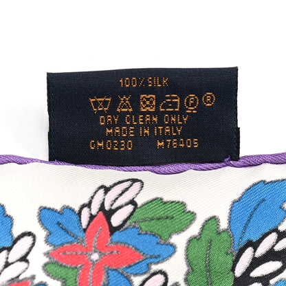 Louis Vuitton Silk Monogram LV Wonderland Square Scarf Turquoise 4 of 4