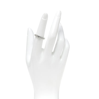 Mikimoto Platinum Diamond .35ct 4mm Pave Band Ring 53 6.25 4 of 8