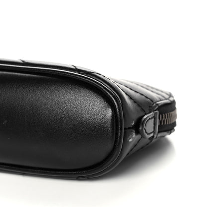 Gucci Calfskin Matelasse GG Marmont Pouch Cosmetic Case Black 10 of 14