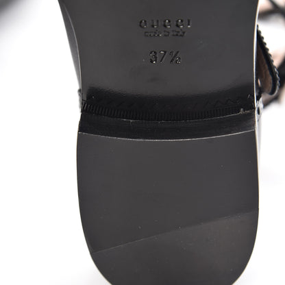 Gucci Calfskin Queercore Brogue Knee High Boots 37.5 Black 9 of 13