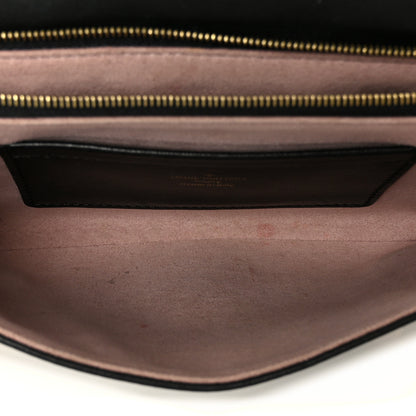 Louis Vuitton Lambskin Embossed Monogram Pochette Coussin Black 5 of 11