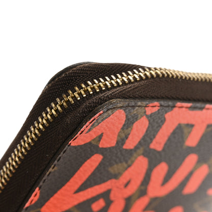 Louis Vuitton Monogram Graffiti Zippy Coin Purse Orange 9 of 11