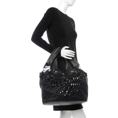Givenchy Nylon Studded Medium Nightingale Bag Black 2 of 9
