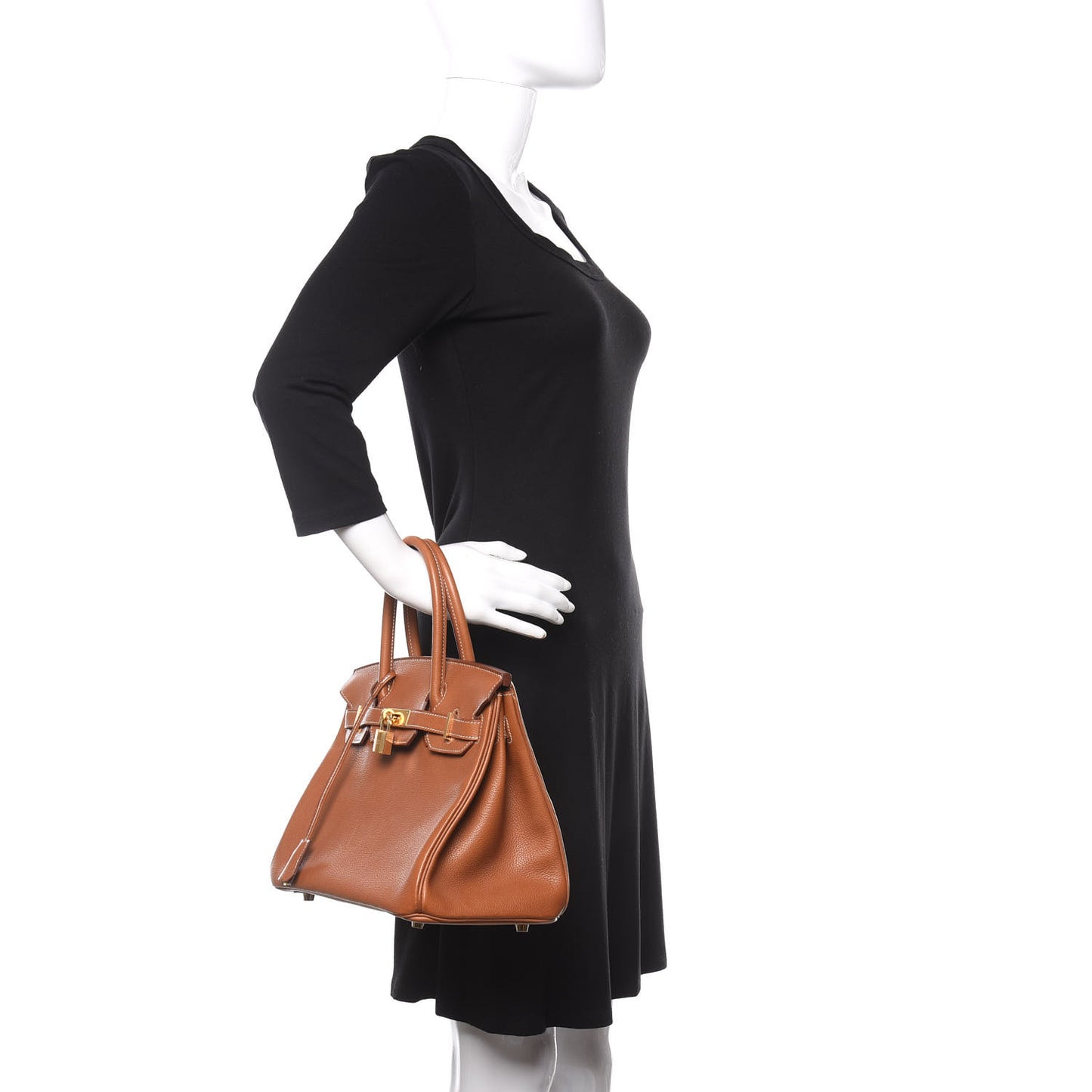 Natural Barenia Faubourg Birkin 30 Fauve