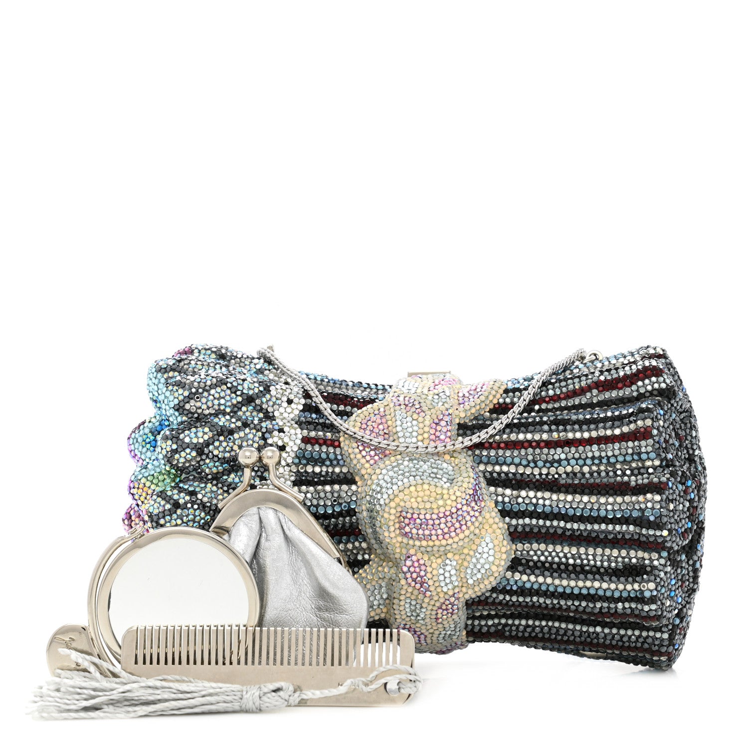 Judith Leiber Swarovski Crystal Bouquet Clutch Multicolor 1 of 12