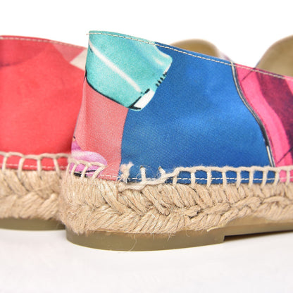 Chanel Crepe Patent CC Espadrilles 37 Multicolor Black 9 of 11