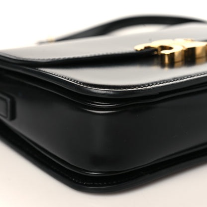 Celine Shiny Calfskin Medium Triomphe Black 8 of 9