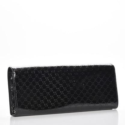 Gucci Patent Microguccissima Small Broadway Clutch Black 3 of 7