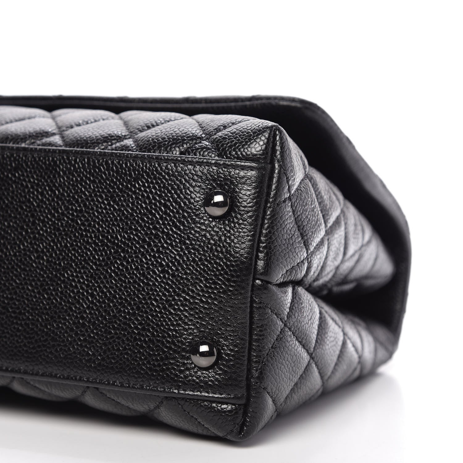Chanel Caviar Quilted Small Coco Handle Flap So Black 7 of 11