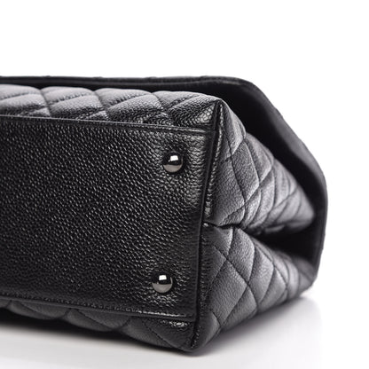 Chanel Caviar Quilted Small Coco Handle Flap So Black 7 of 11