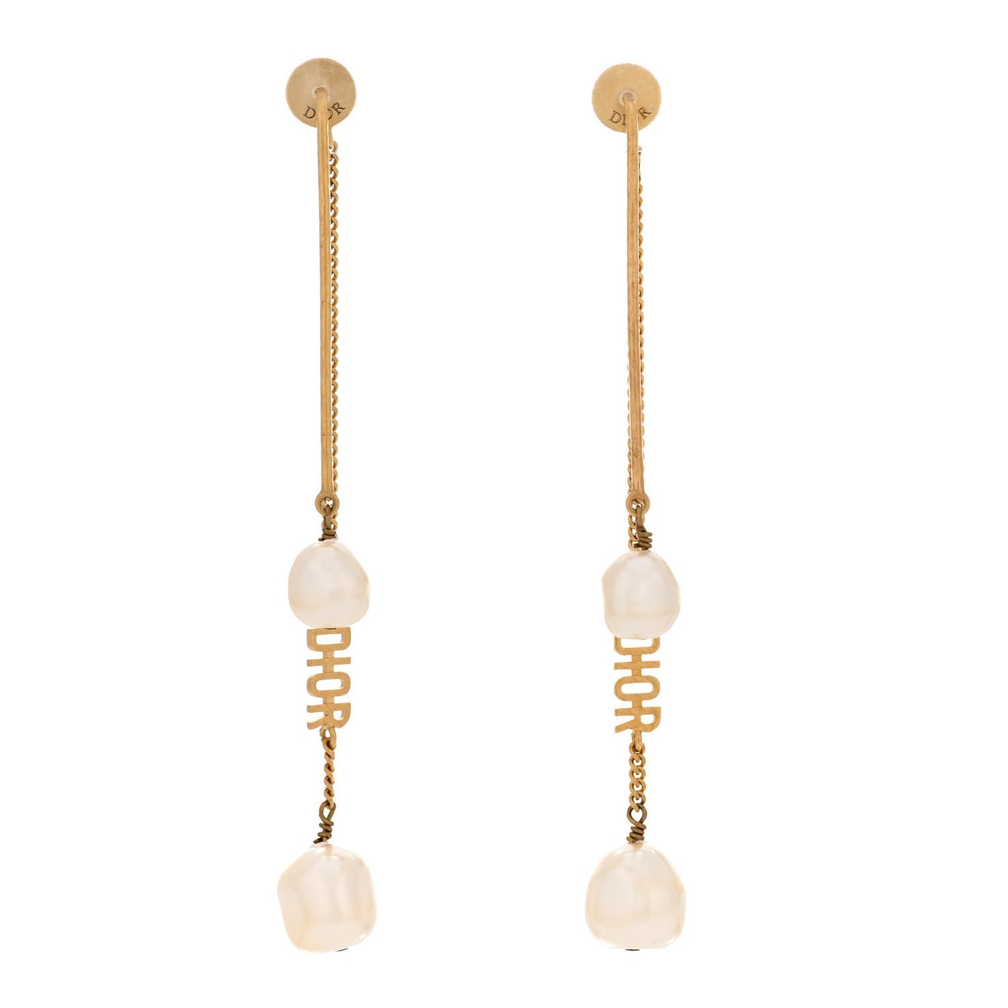 Pearl J'adior Dangle Earrings Gold