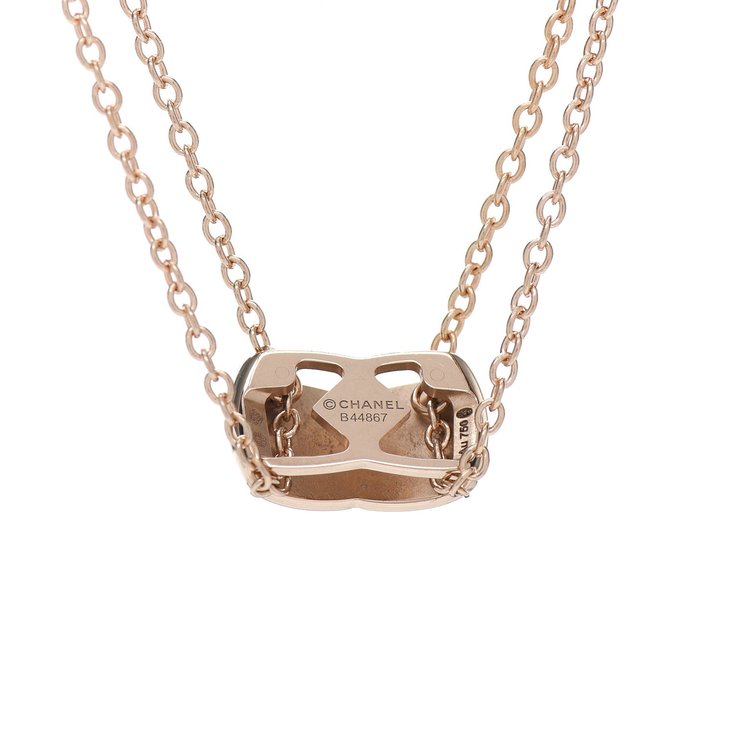 Chanel 18K Beige Gold Coco Crush Pendant Necklace 5 of 5
