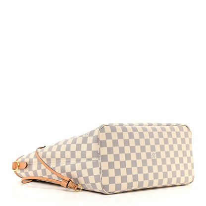 Louis Vuitton Damier Azur Braided Neverfull MM Orange 5 of 11