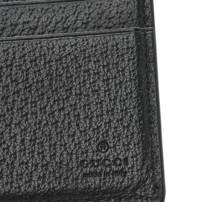 Gucci Calfskin Boar Effect GG Marmont Bi-Fold Wallet Black 6 of 10