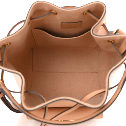 Louis Vuitton Calfskin Lockme Bucket MM Arizona Beige 5 of 8