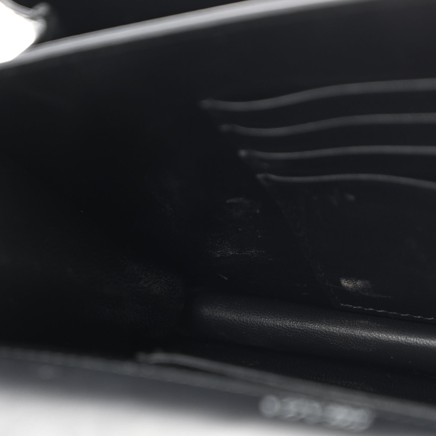 Saffiano City Calf Mini Envelope Bag Black