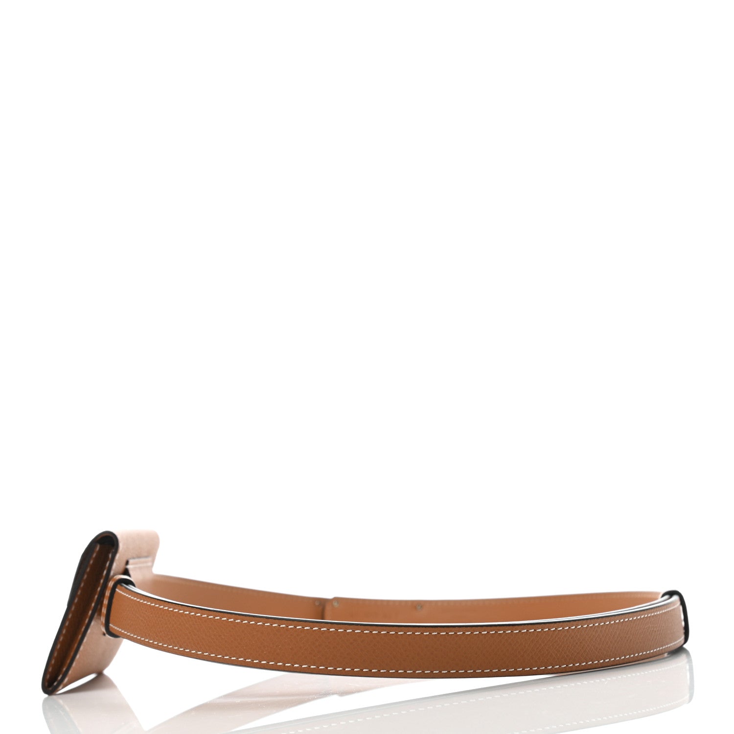 Hermes Epsom Kelly Pocket Belt Gold 2 of 4