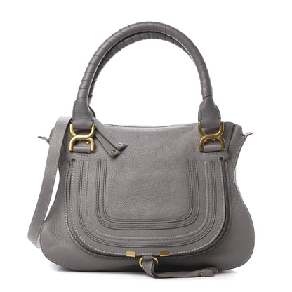 Chloe Calfskin Medium Marcie Satchel Cashmere Grey 1 of 16