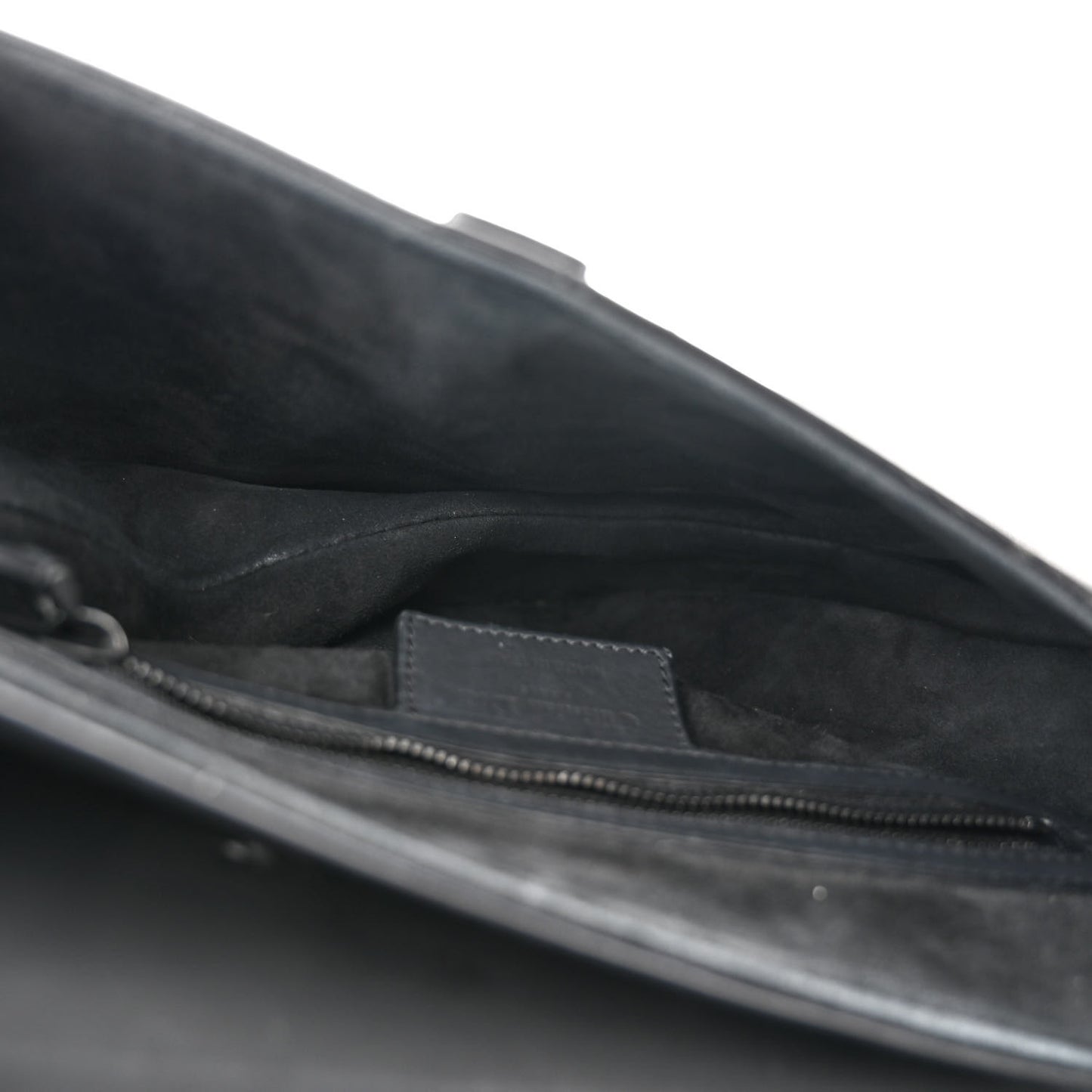 Ultra Matte Calfskin Saddle Bag Black