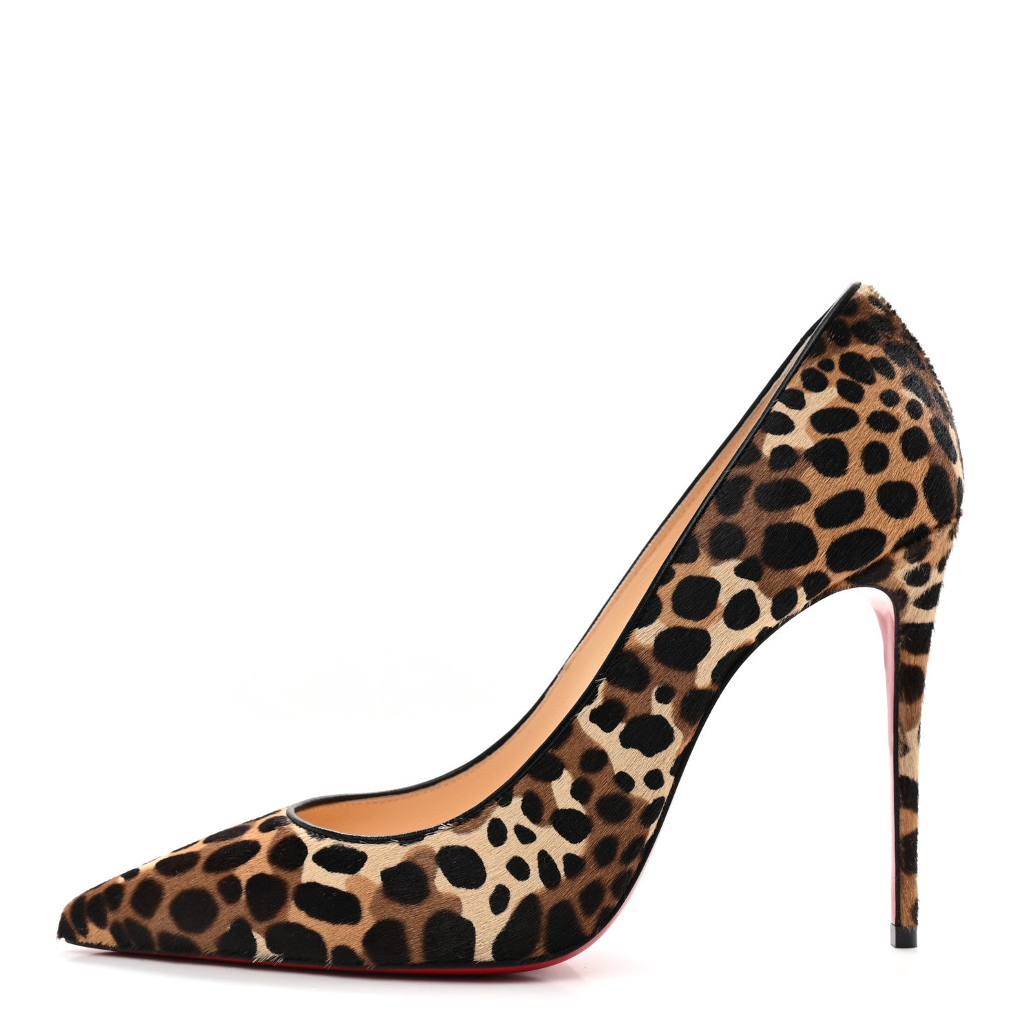 Christian Louboutin Pony Madagascar Kid Kate 100 Pumps 40 Brown Black 1 of 9