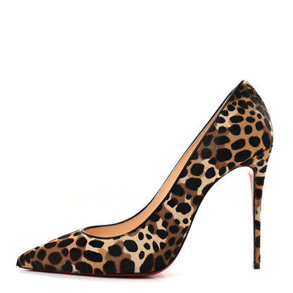Christian Louboutin Pony Madagascar Kid Kate 100 Pumps 40 Brown Black 1 of 9