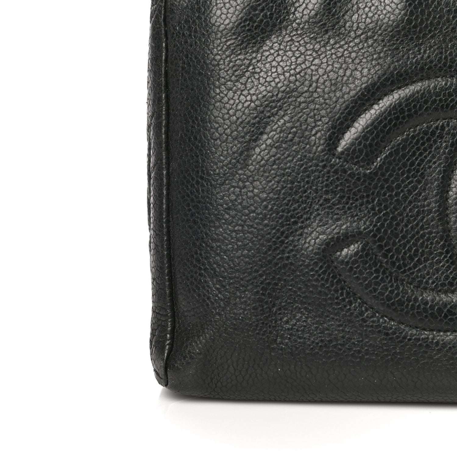 Chanel Caviar Timeless CC Cosmetic Pouch Black 18 of 20
